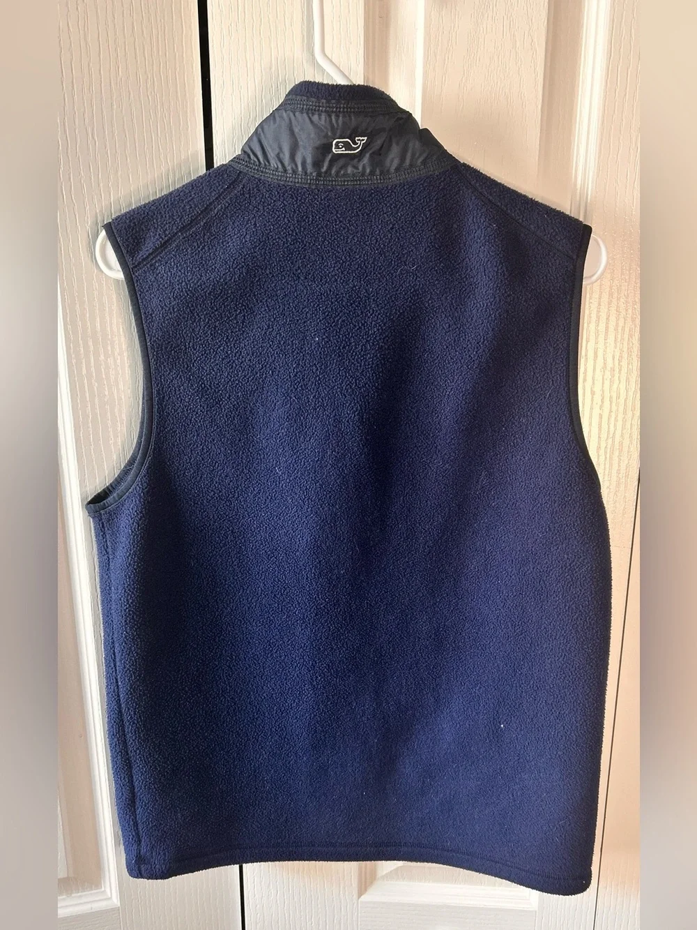 Vineyard Vines Women’s Size XS Blue Navy Fleece Vest Full Zipper Pockets Logo - Picture 5 of 5